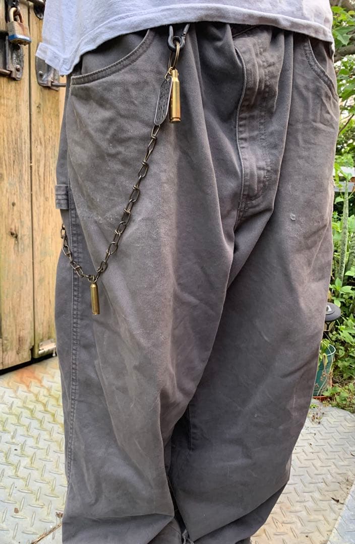 70sヴィンテージ ドッグタグ ウォレットチェーン ピールアンドリフト punk