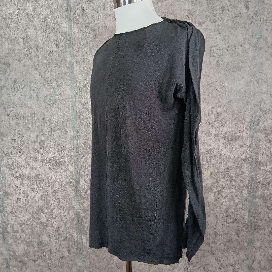 Cedric Jacquemyn シルク100% ロングカットソー 46 黒