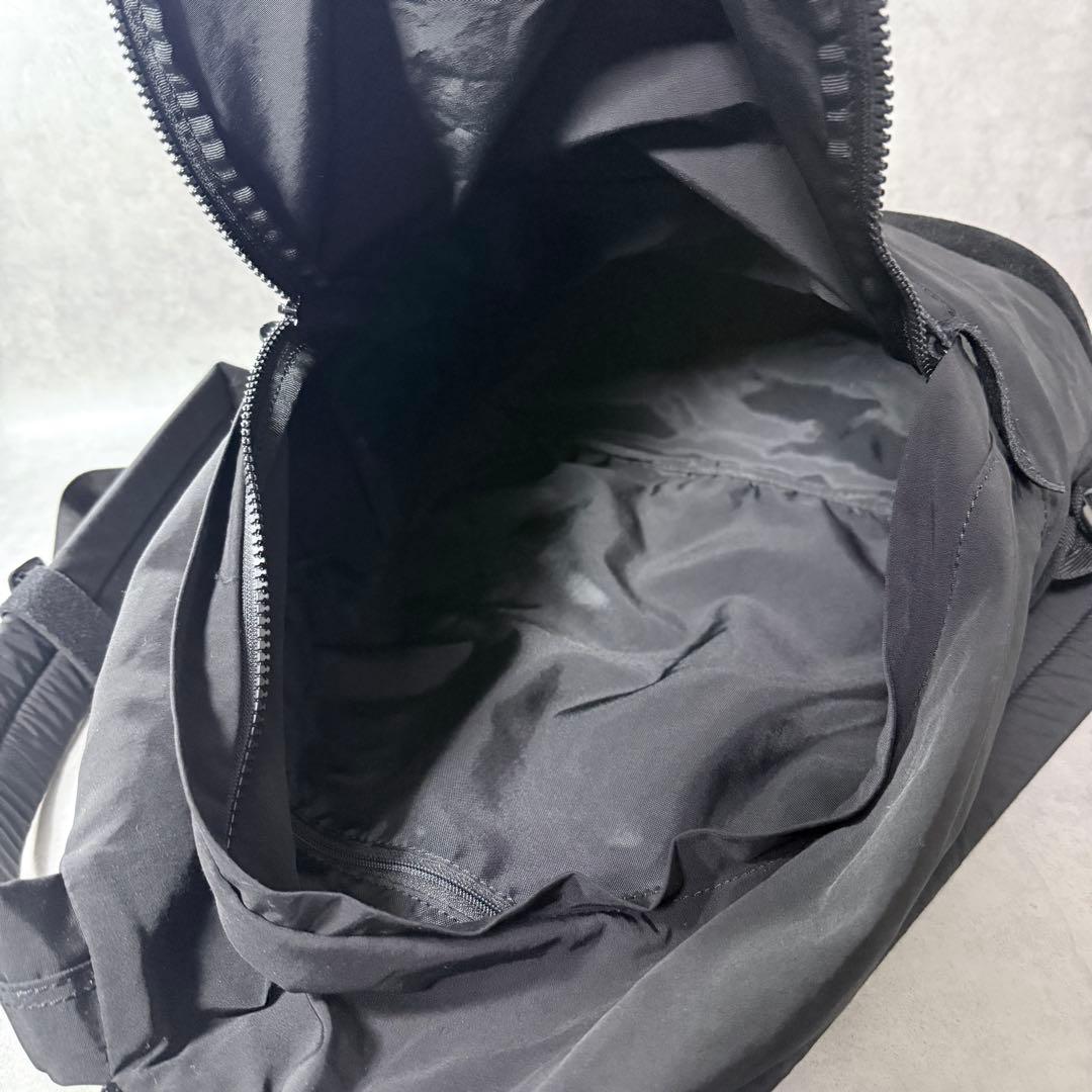 MASTER&Co. カラビナ付きデイパック リュック スエード 黒 良品