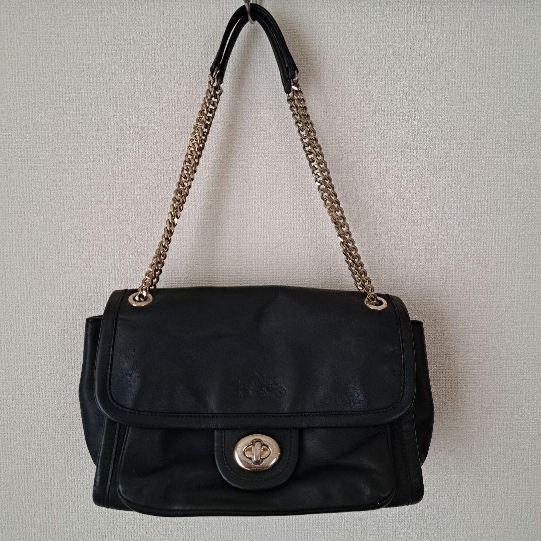 COACH レザー ショルダーバッグ