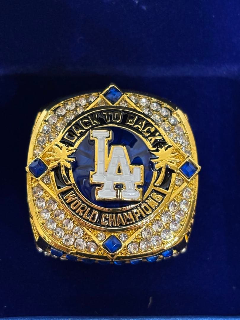 ⭐️大谷翔平⭐️2025世界一リング ドジャーブルー＆ホワイト 厳選4点構成セット