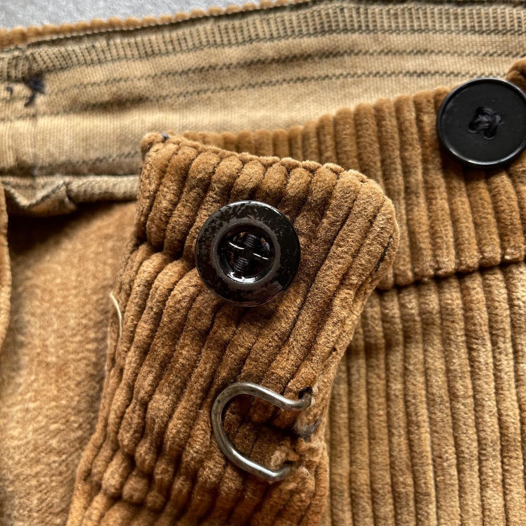 40-50s ファーマーズ 太畝コーデュロイ ブラウン W37