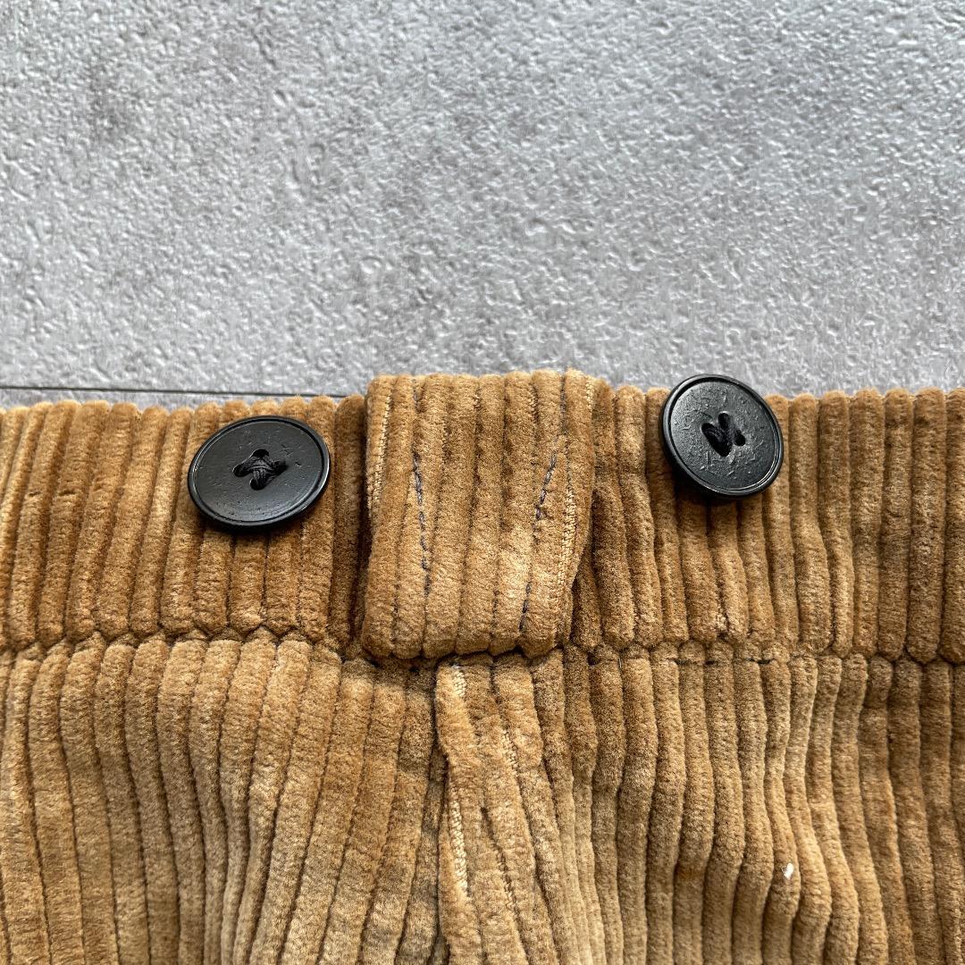 40-50s ファーマーズ 太畝コーデュロイ ブラウン W37