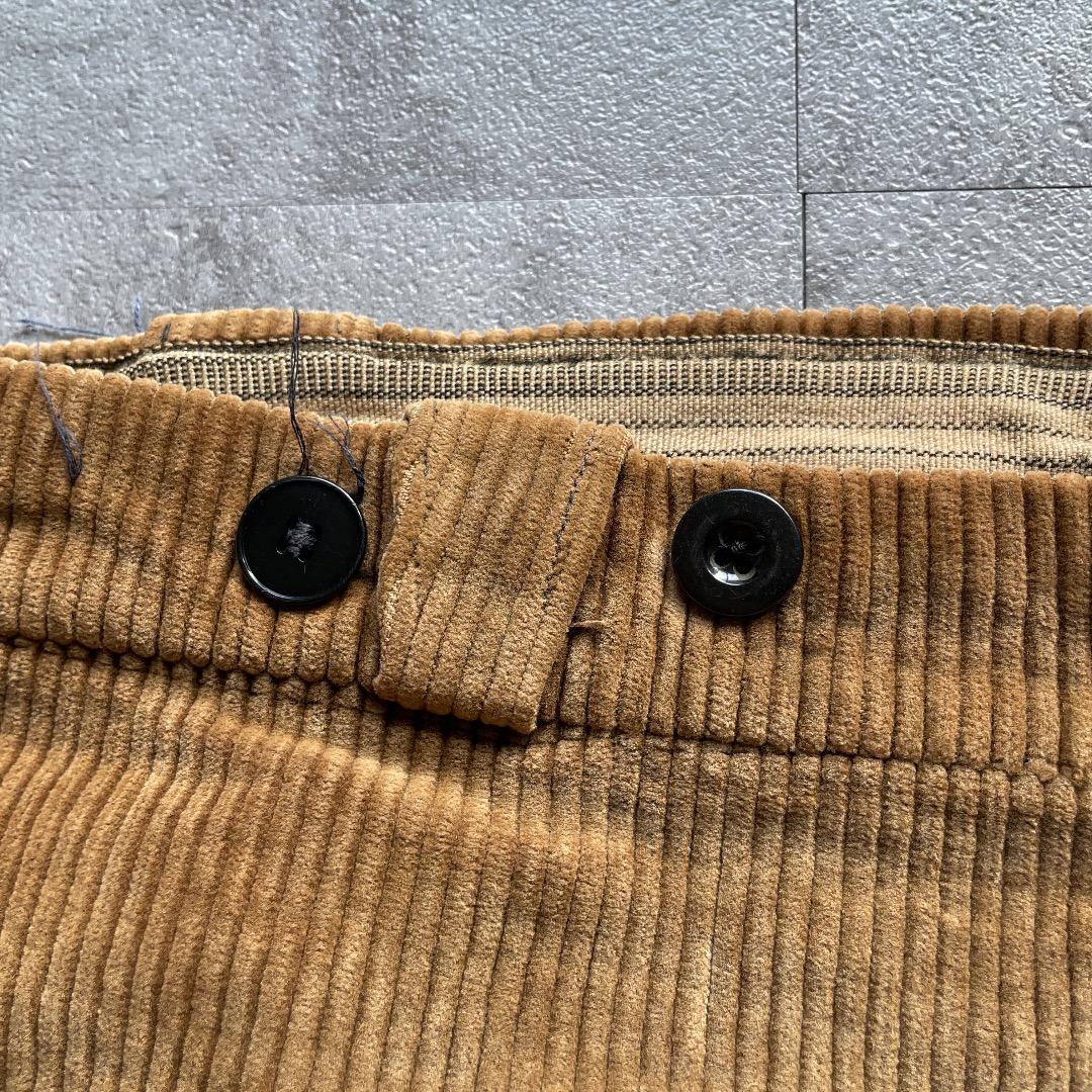 40-50s ファーマーズ 太畝コーデュロイ ブラウン W37