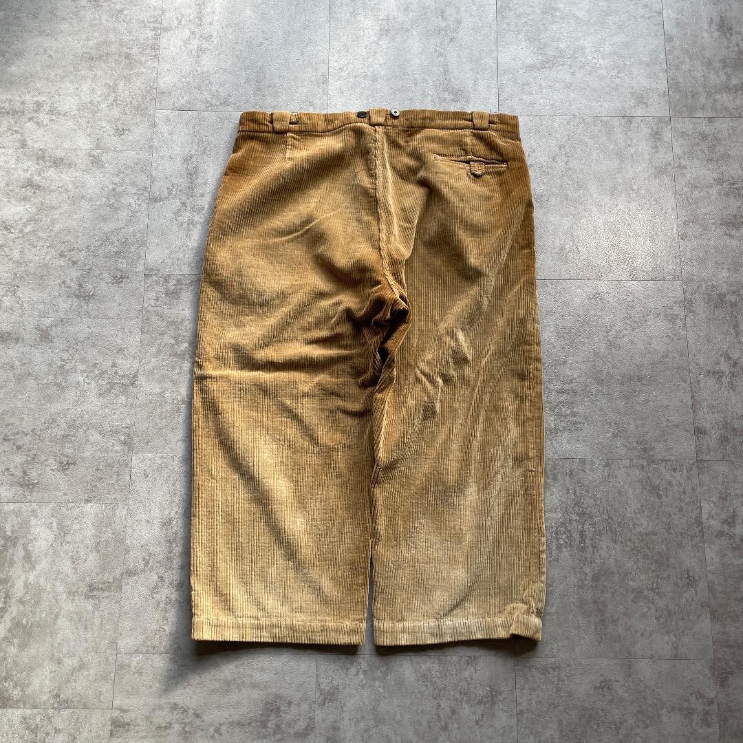 40-50s ファーマーズ 太畝コーデュロイ ブラウン W37