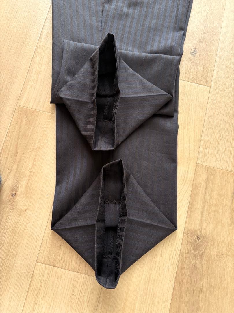 本日限定‼️【美品】バーバリーブラックレーベル 3ピース スーツ シルク黒 L相当