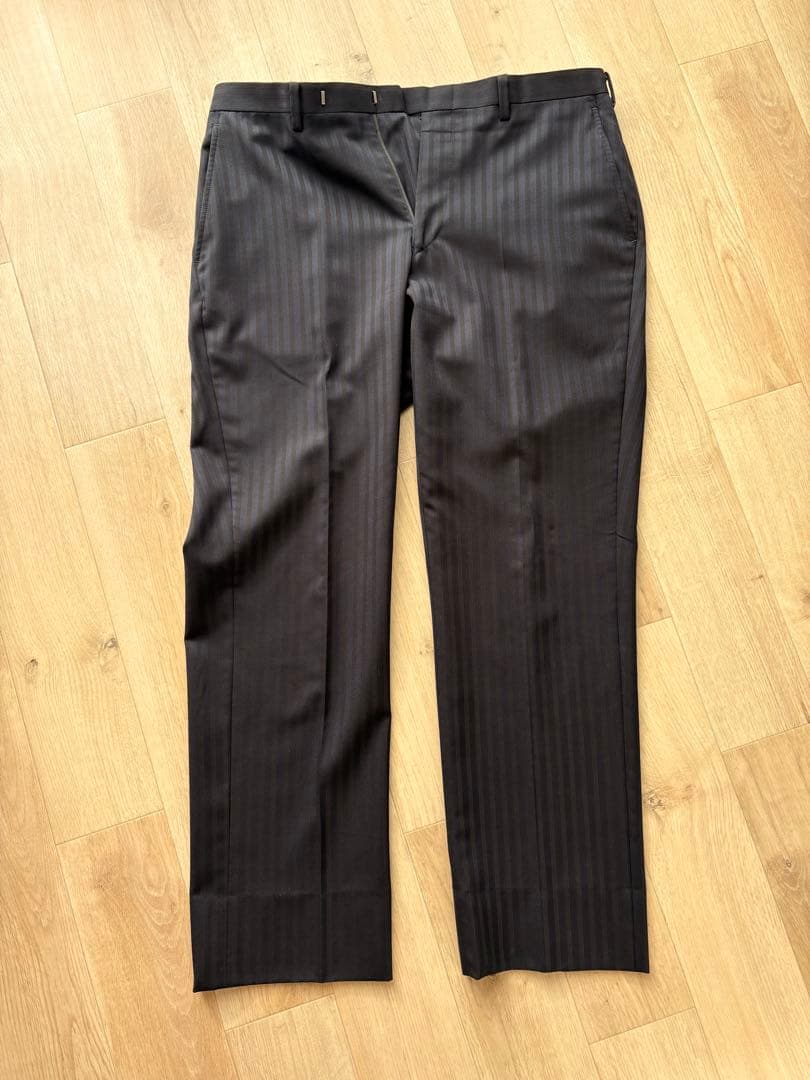 本日限定‼️【美品】バーバリーブラックレーベル 3ピース スーツ シルク黒 L相当