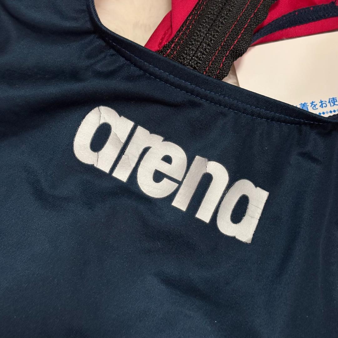 アリーナ 競泳水着 シンレボ ロング video proof Sサイズ ネイビー