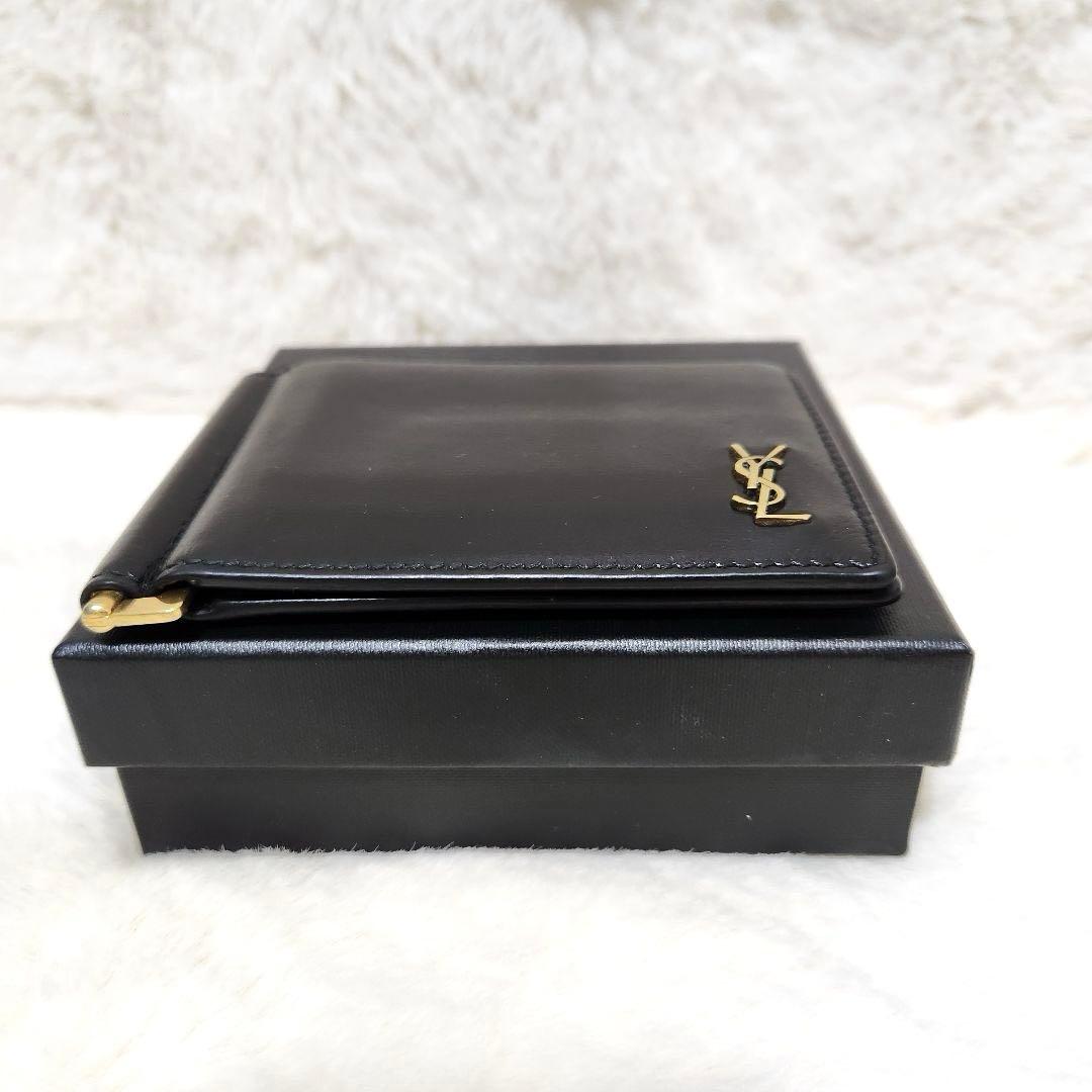 ✨極美品　付属品完備✨サンローラン　マネークリップ　カサンドラ　YSL ブラック