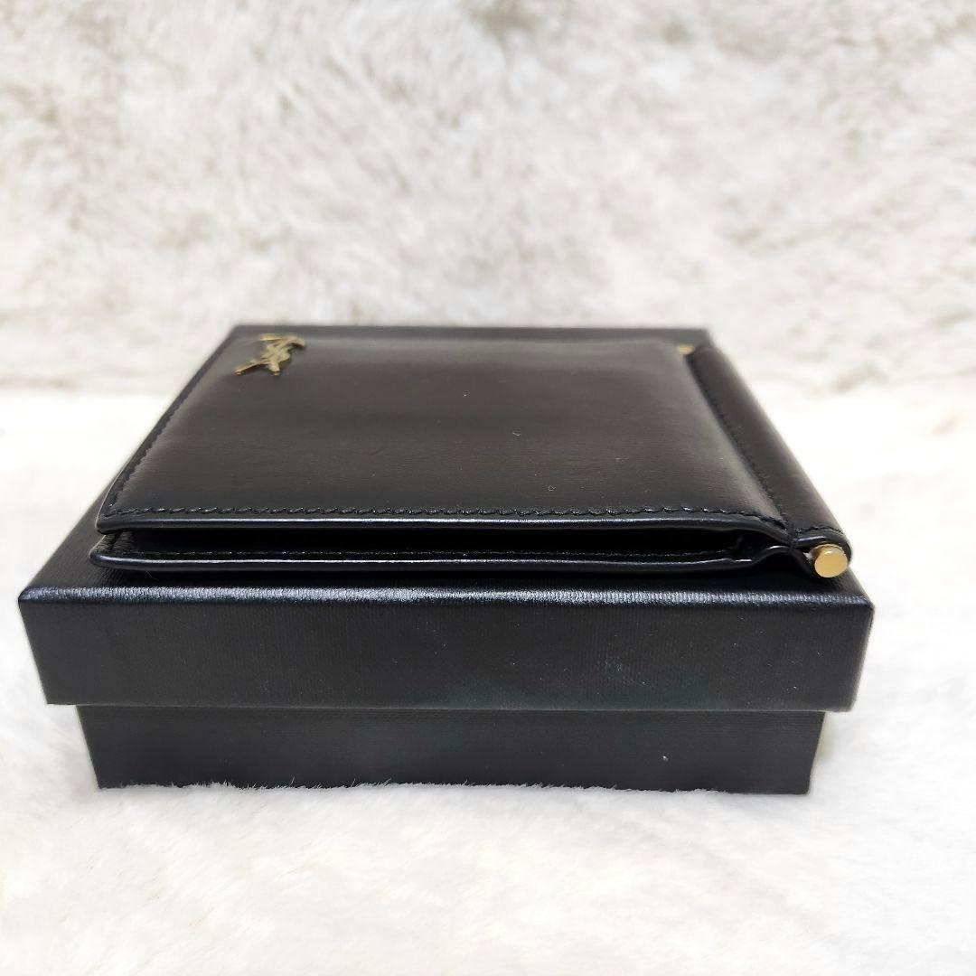 ✨極美品　付属品完備✨サンローラン　マネークリップ　カサンドラ　YSL ブラック