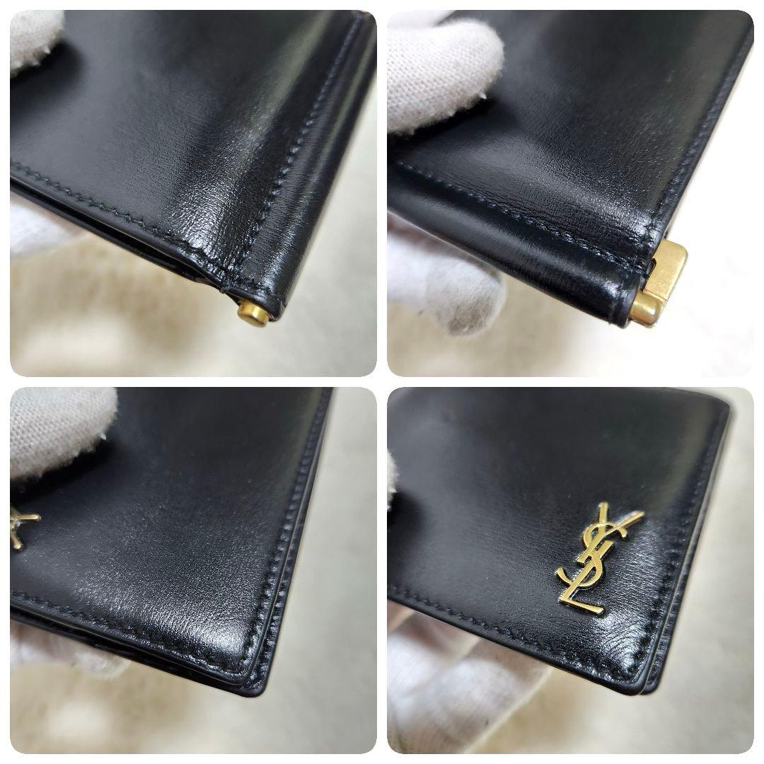 ✨極美品　付属品完備✨サンローラン　マネークリップ　カサンドラ　YSL ブラック
