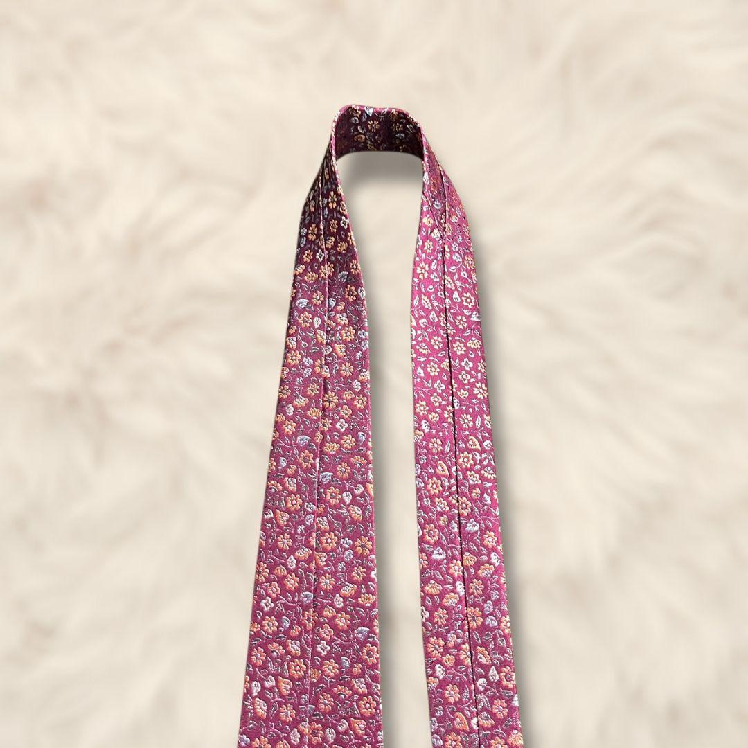 【未使用級✨】現行品 ポールスミス 花柄 ボタニカル柄 赤紫 橙水灰 ジャガード