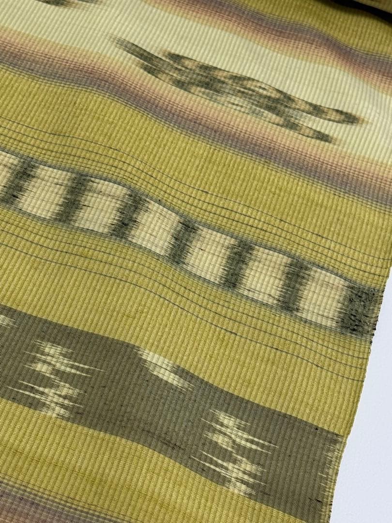 新品未使用　大城廣四郎 　琉球かすり　手織　本場琉球　大城一夫　反物　伝統工芸品