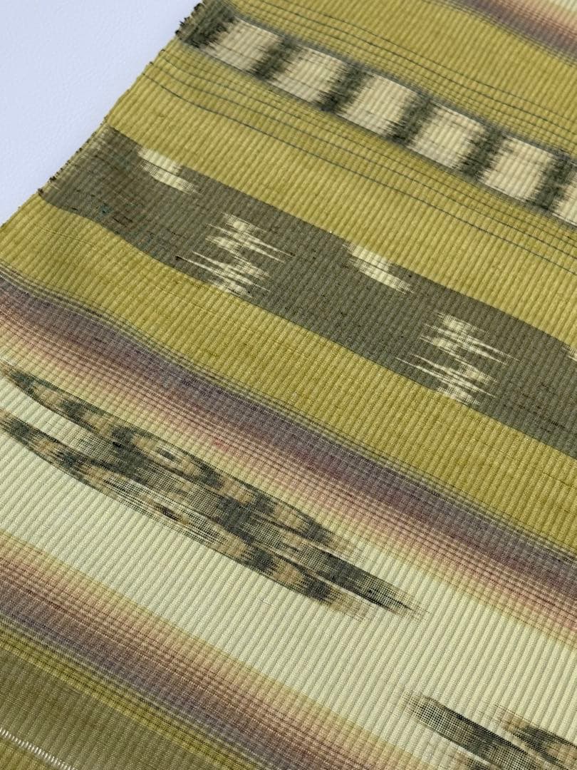 新品未使用　大城廣四郎 　琉球かすり　手織　本場琉球　大城一夫　反物　伝統工芸品