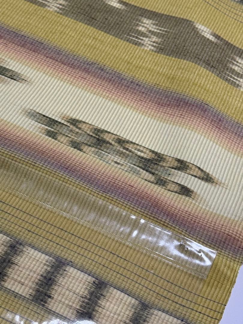 新品未使用　大城廣四郎 　琉球かすり　手織　本場琉球　大城一夫　反物　伝統工芸品