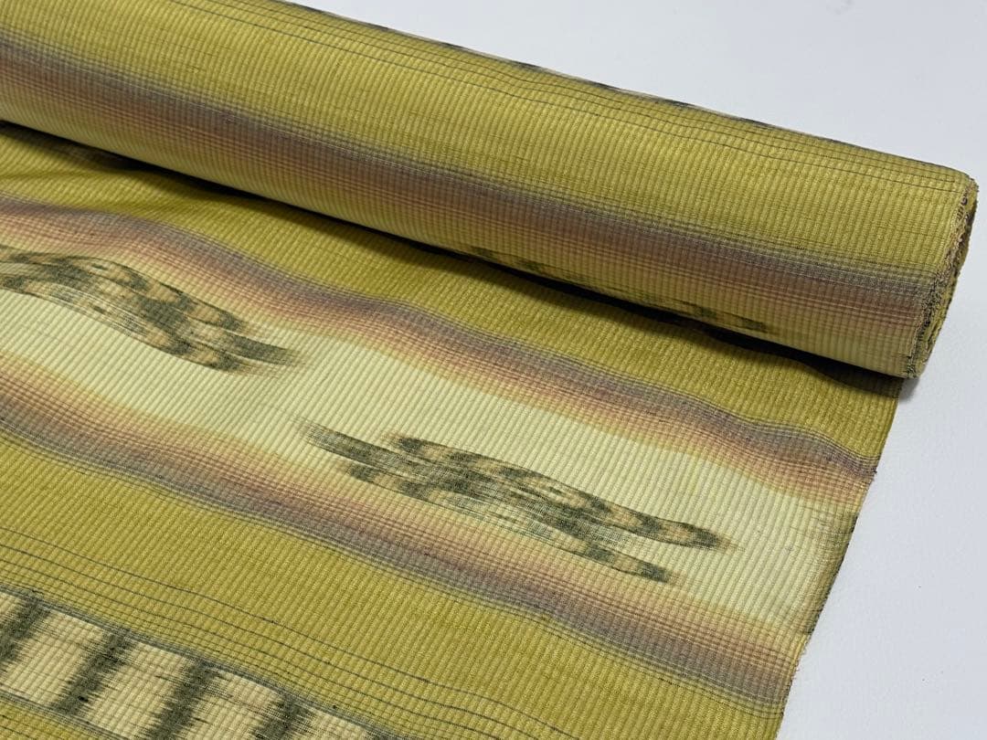 新品未使用　大城廣四郎 　琉球かすり　手織　本場琉球　大城一夫　反物　伝統工芸品