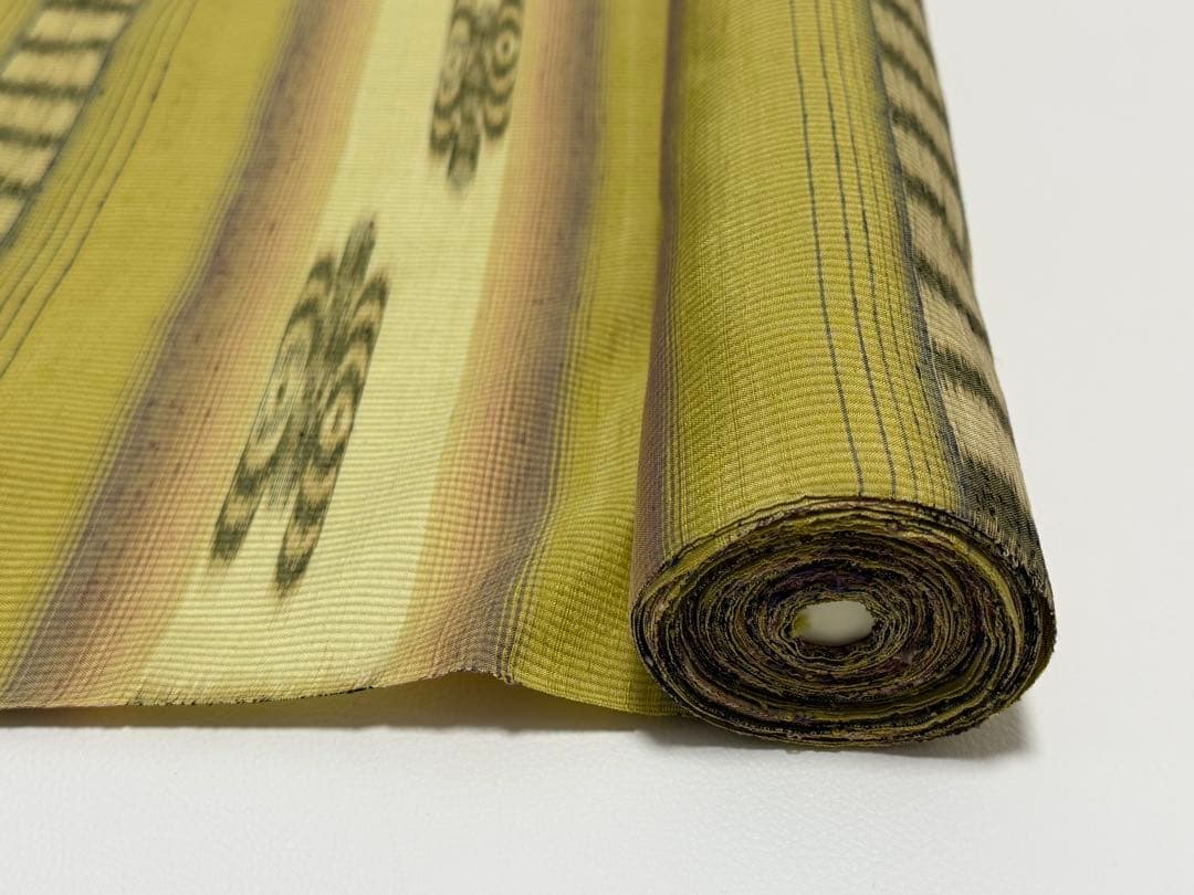 新品未使用　大城廣四郎 　琉球かすり　手織　本場琉球　大城一夫　反物　伝統工芸品