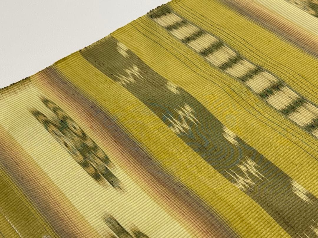 新品未使用　大城廣四郎 　琉球かすり　手織　本場琉球　大城一夫　反物　伝統工芸品