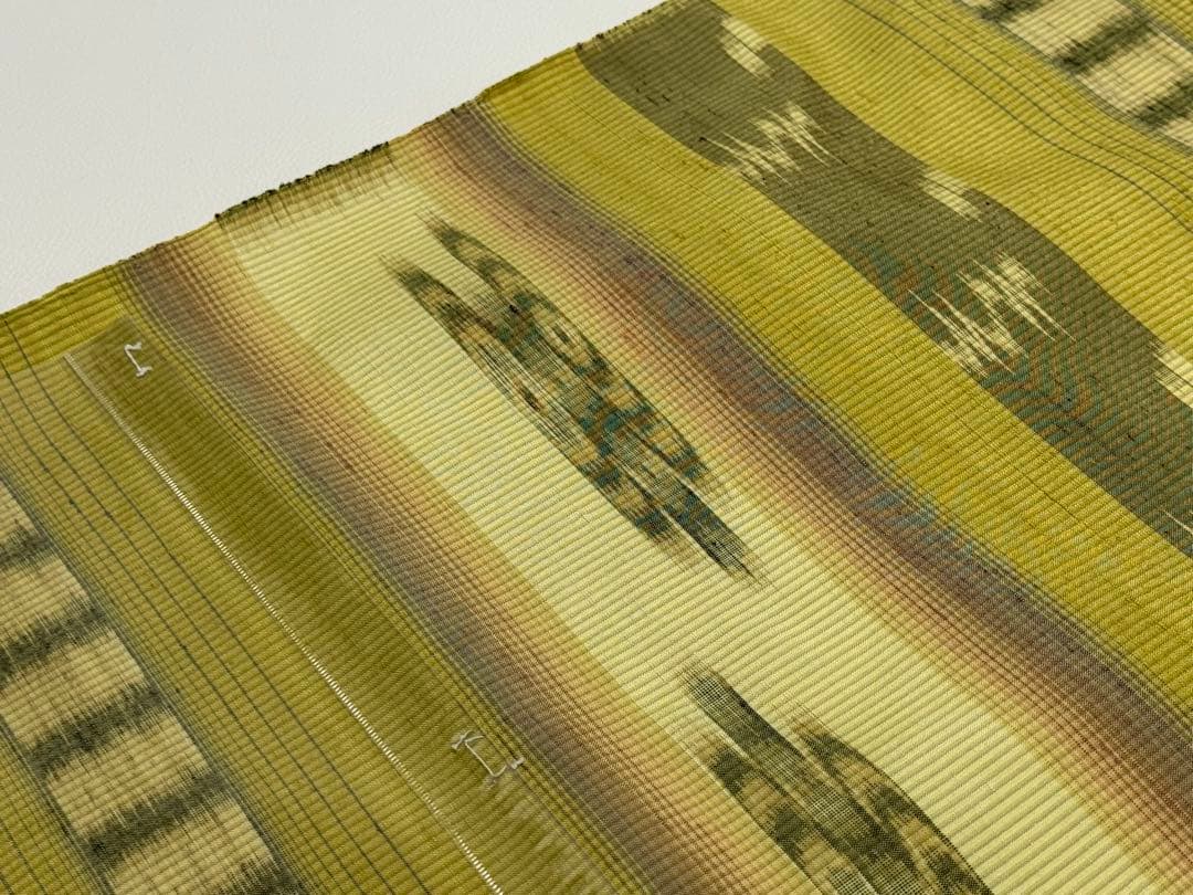 新品未使用　大城廣四郎 　琉球かすり　手織　本場琉球　大城一夫　反物　伝統工芸品