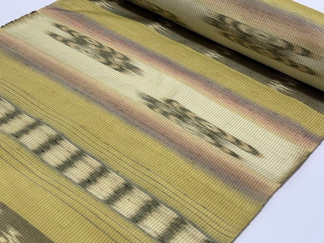 新品未使用　大城廣四郎 　琉球かすり　手織　本場琉球　大城一夫　反物　伝統工芸品