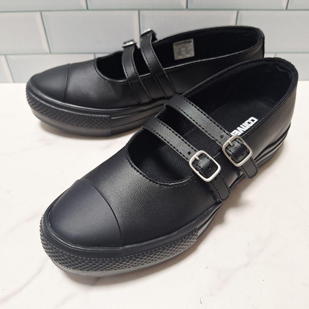 【新品】 CONVERSE オールスター 24.5 メリージェーン 軽量 黒