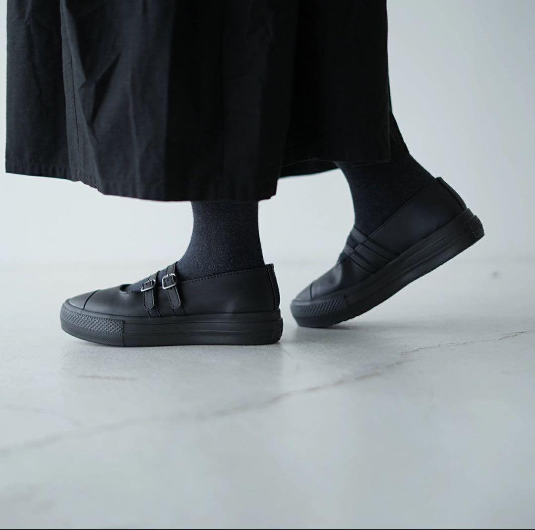 【新品】 CONVERSE オールスター 24.5 メリージェーン 軽量 黒