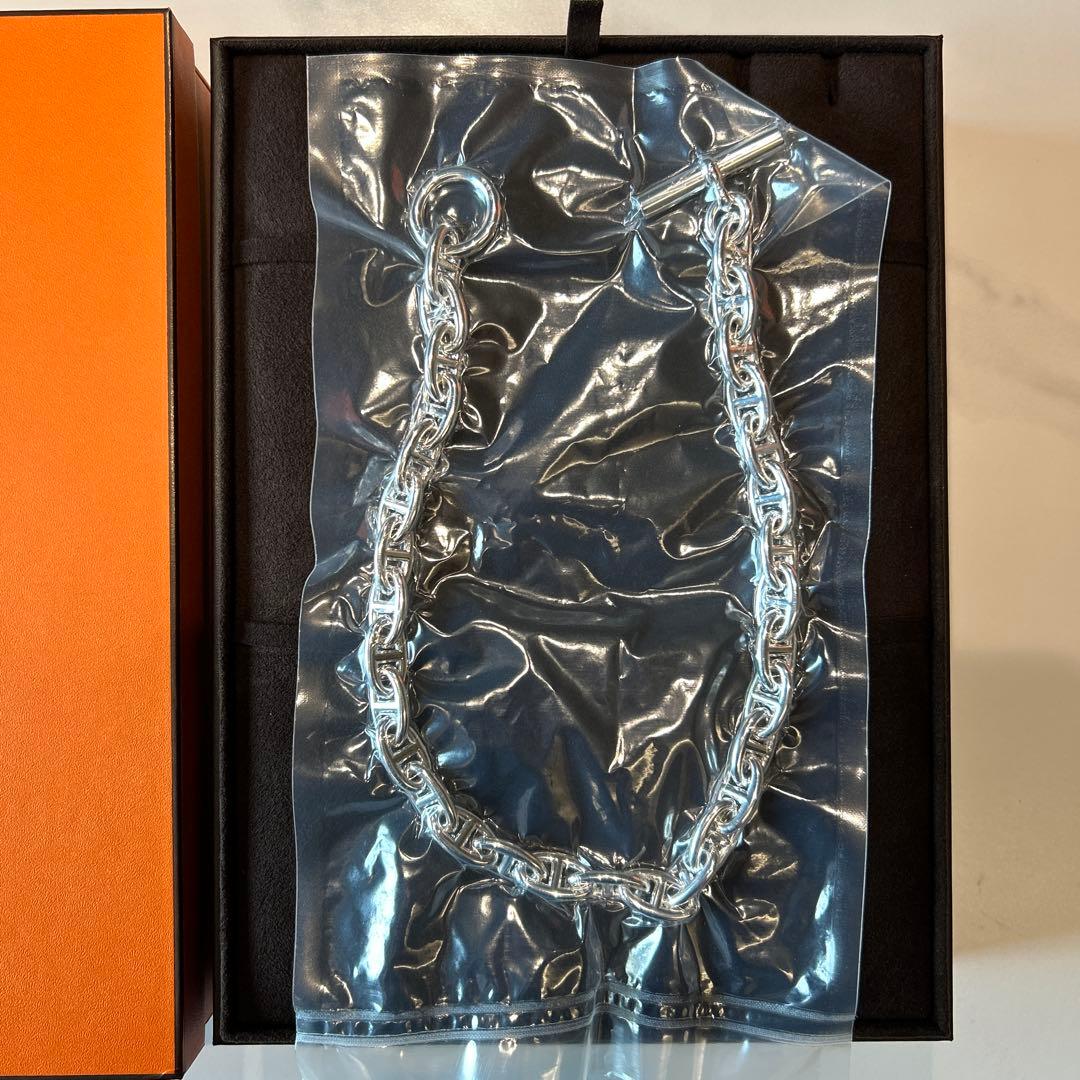 超希少【新品未開封】エルメス シェーヌダンクル ネックレス GM31 コマ