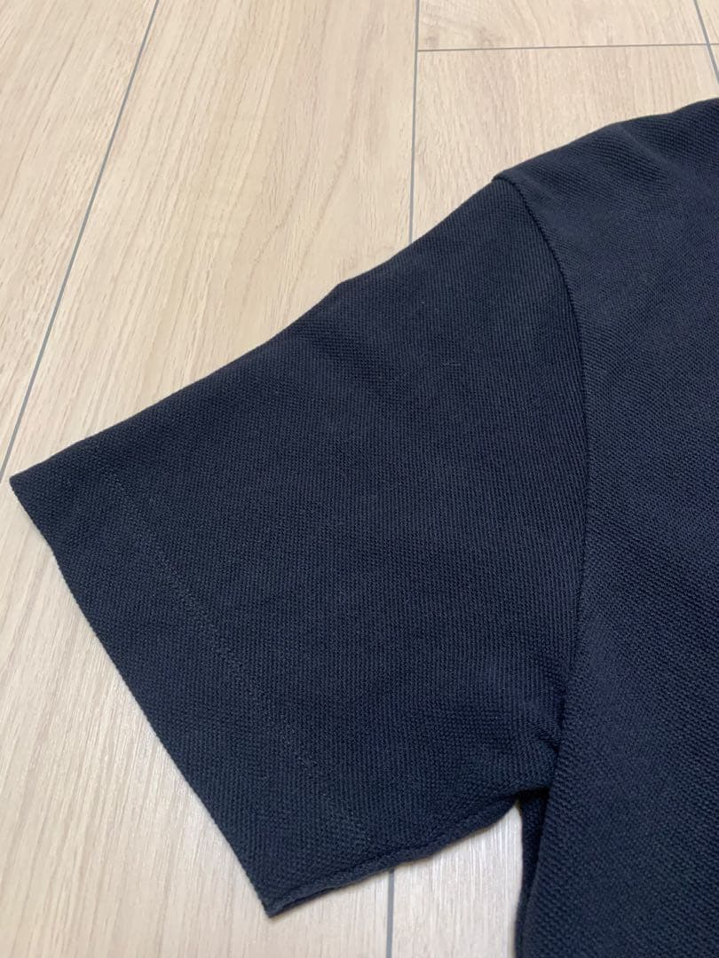 メゾンキツネ ポロシャツ ダブルフォックス L 黒 MAISON KITSUNE