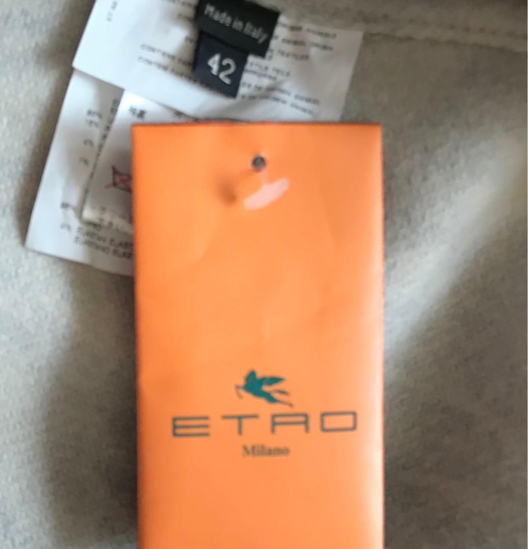 最終88% オフ！破格　新品　エトロ　上品　ペイズリー柄 チェスターコート　M