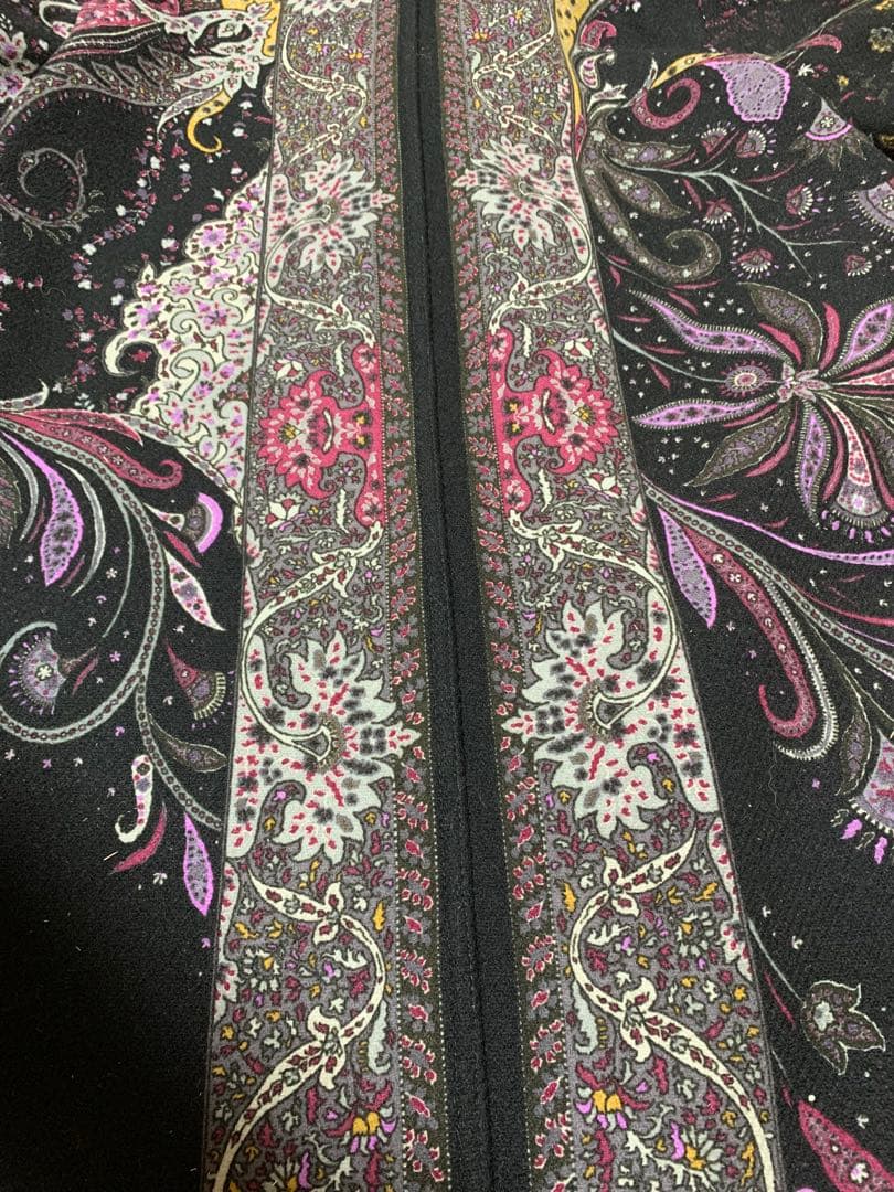 最終88% オフ！破格　新品　エトロ　上品　ペイズリー柄 チェスターコート　M