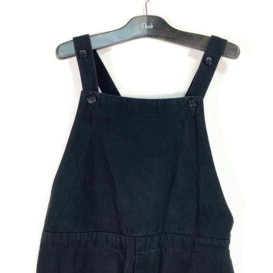 HATSKI ハツキ カツラギ オーバーオール 0 ブラック 男女 サロペット