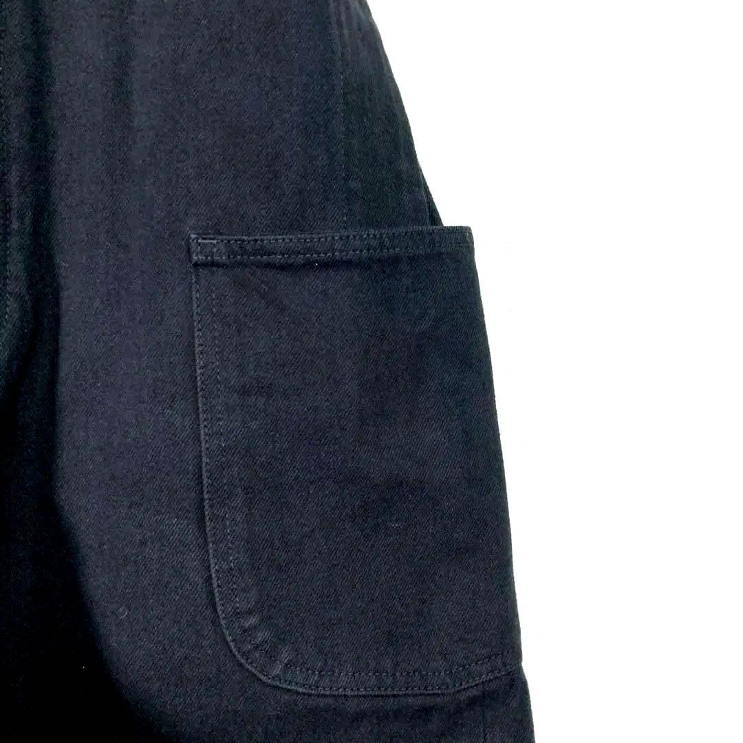 HATSKI ハツキ カツラギ オーバーオール 0 ブラック 男女 サロペット