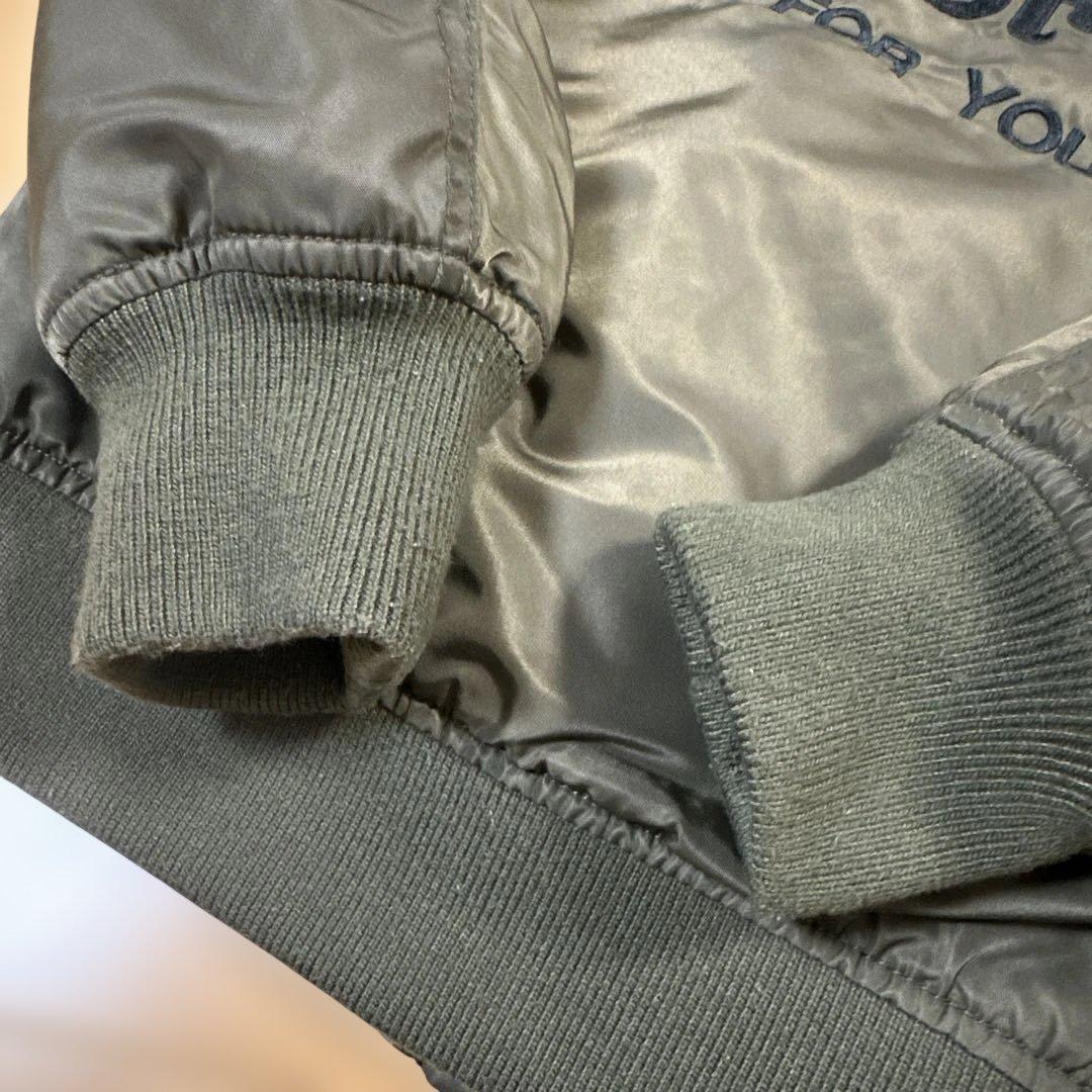 ノートン リバーシブルブルゾン フライトジャケット MA-1 ボア オリーブ M