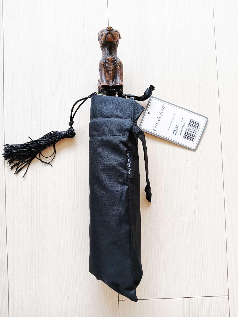 Guy de jean 折畳み傘 雨/日兼用：スコッティ（ブラック）