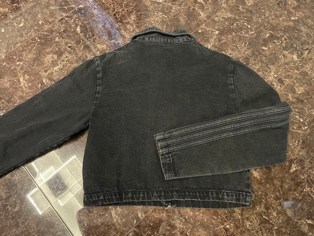 アディダス　モントリオール トラックトップ　ブラックデニムジャケット