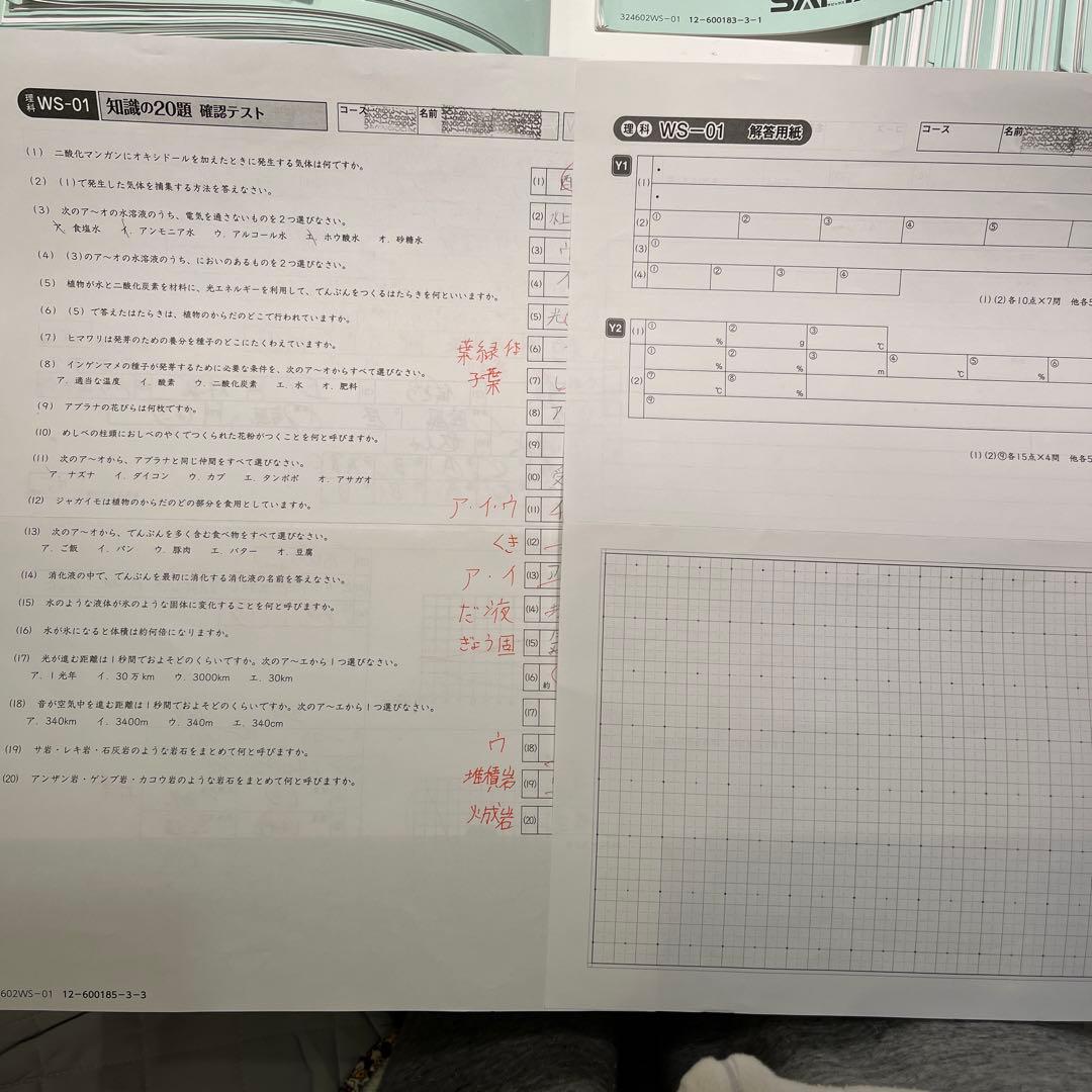 Weekly SapiX 理科 小6 夏期集中　時事演習　2024年