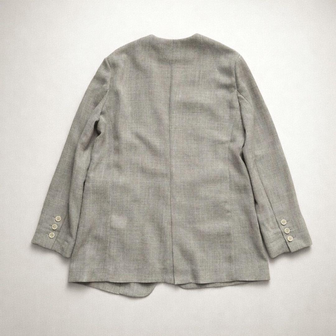 ウィムガゼット 美品 ジュートライクノーカラージャケット