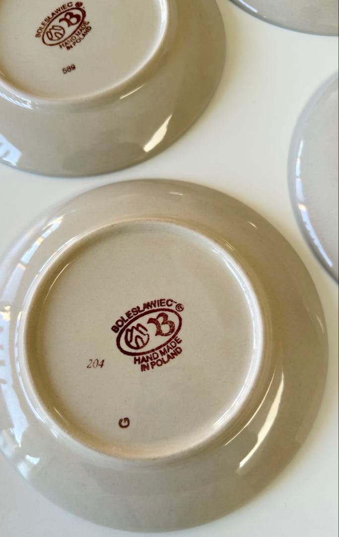 ポーリッシュポタリー 20cm 皿 5枚セット