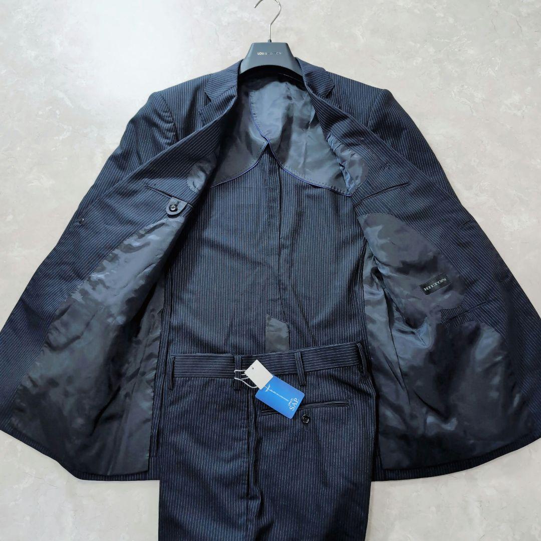 【新品】アオヤマ　高級ライン　HILTON×TORAY XL　濃紺　ストライプ