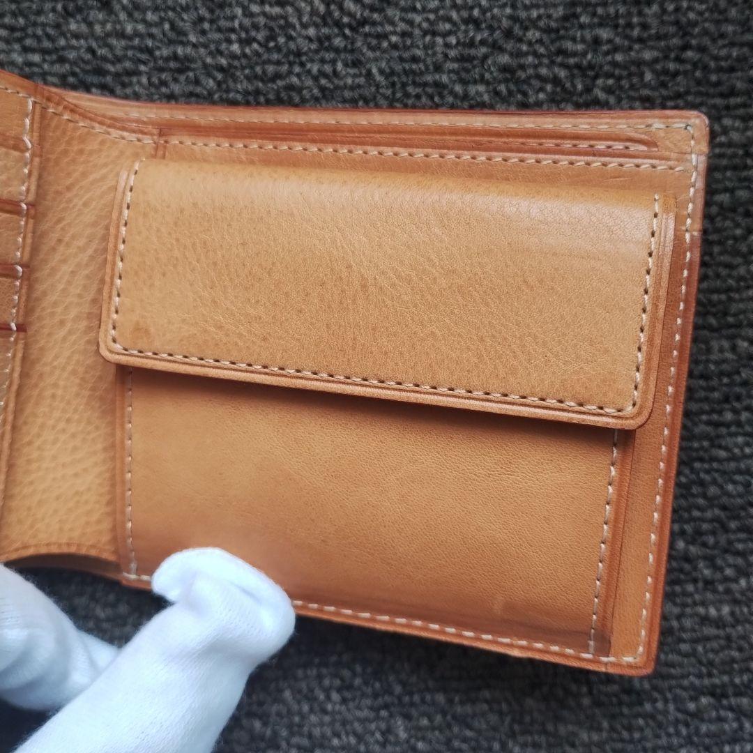 GANZO　二つ折り財布　メンズ　日本製　本革