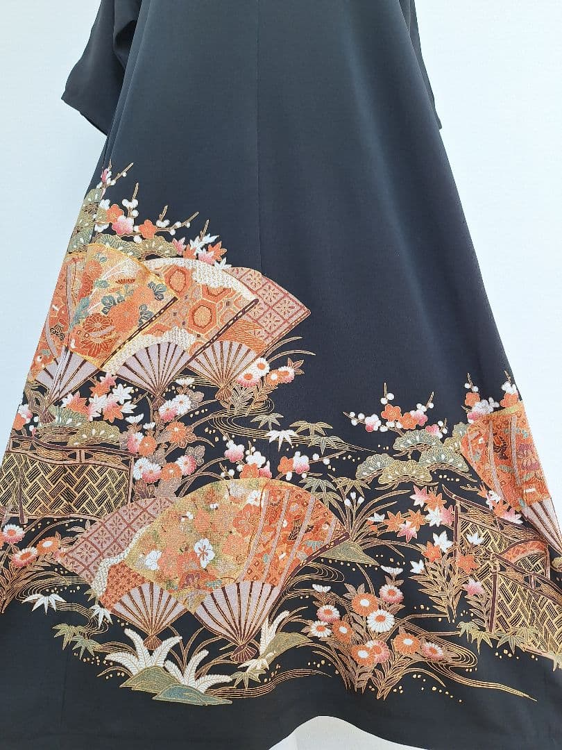 着物リメイクワンピース3640