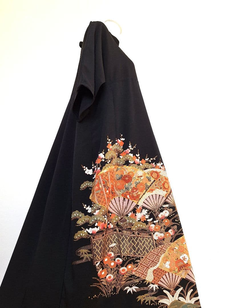 着物リメイクワンピース3640