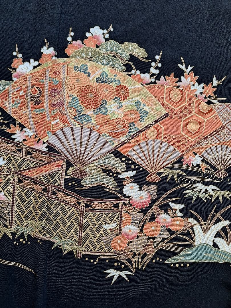 着物リメイクワンピース3640