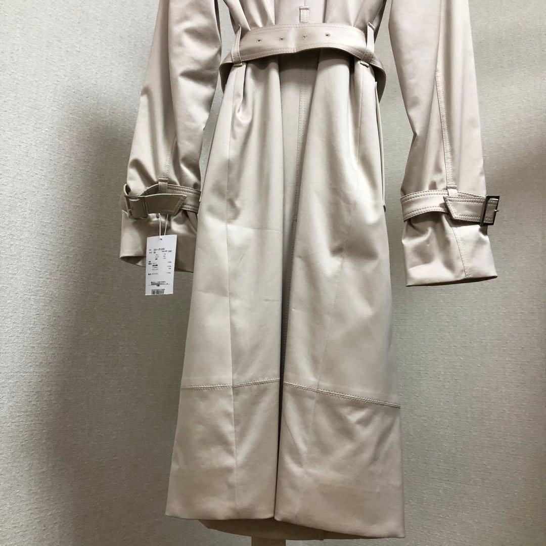 ベージュ トレンチコート ベルト付き