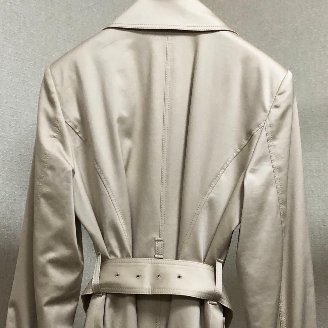 ベージュ トレンチコート ベルト付き