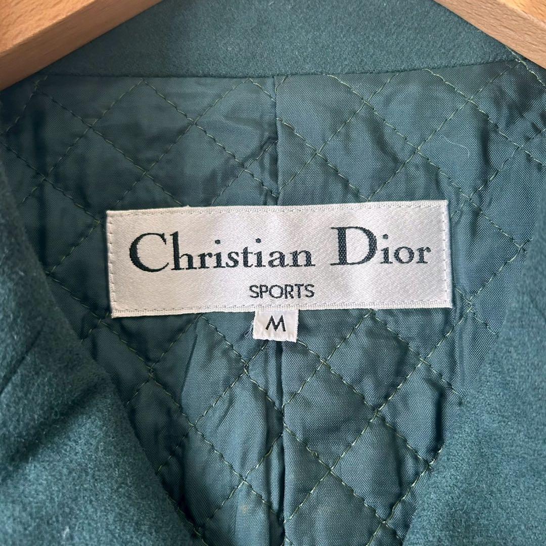 クリスチャンディオール ダブルテーラードジャケット グリーン M