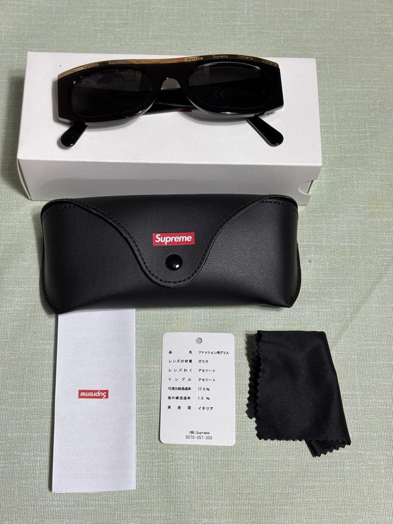 【極美品】Supreme GOLDTOP サングラス ブラック ゴールド