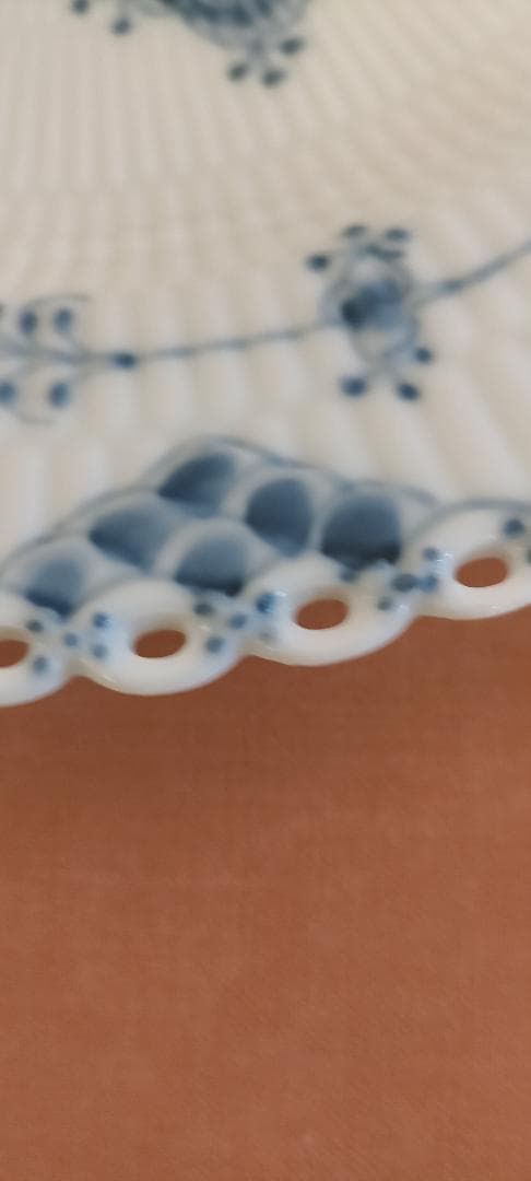 ロイヤルコペンハーゲンブルーフルテッドフルレースプレート25㎝。1枚