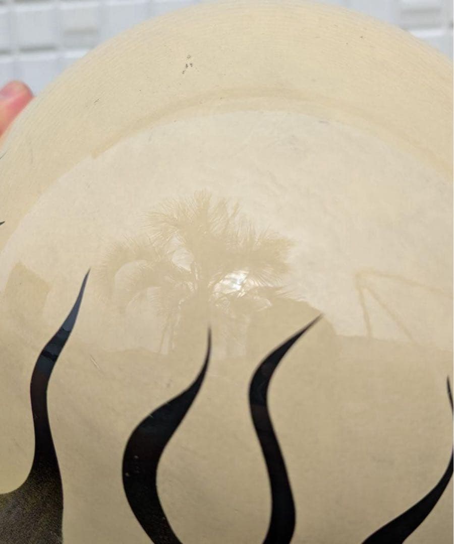 【最終値下げ中】フレイムデザイン 半帽ヘルメット 半キャップ エイジング ヤレ感