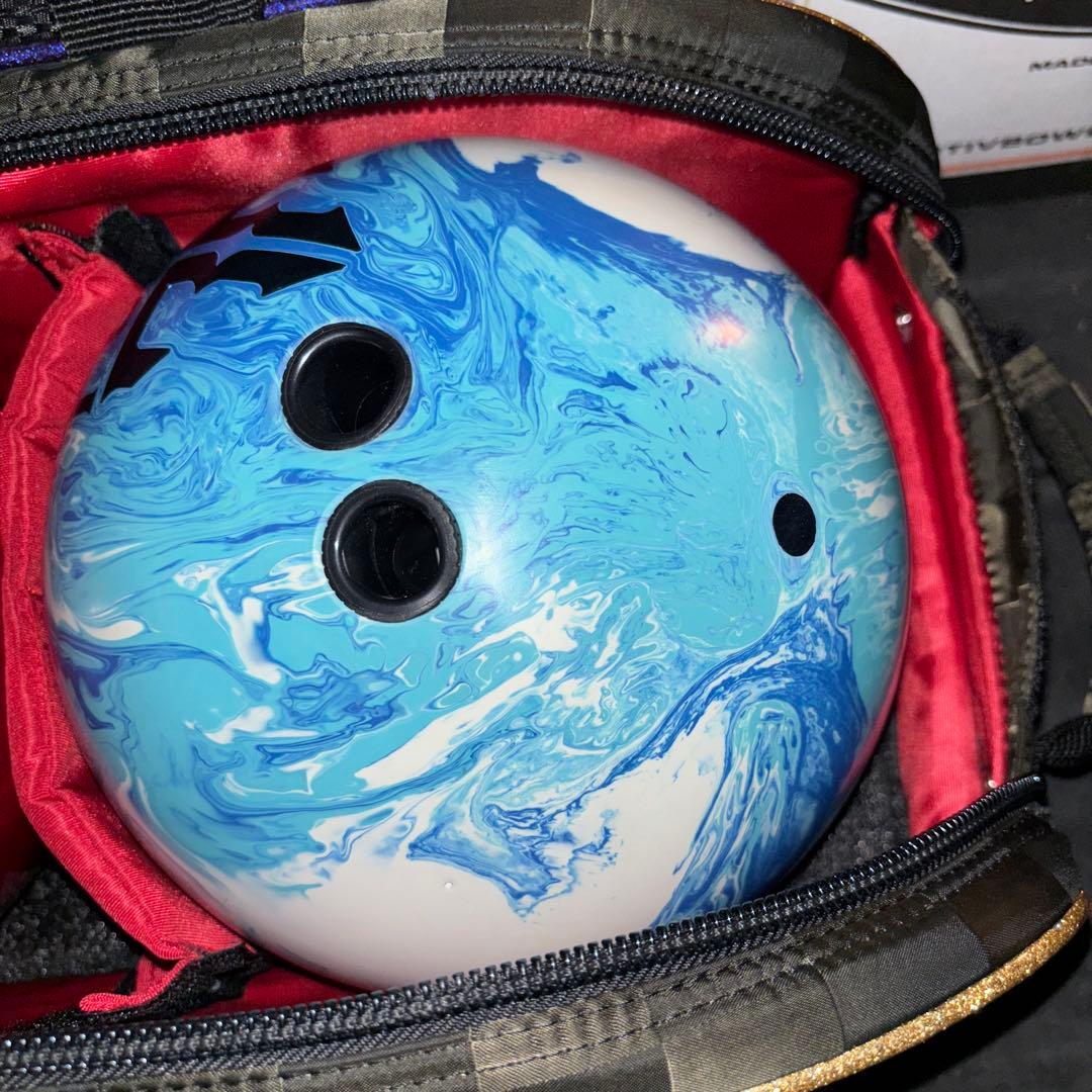 ボウリング　ボール　サブゼロフォージ　14ポンド　サムレスツーフィンガー　美品